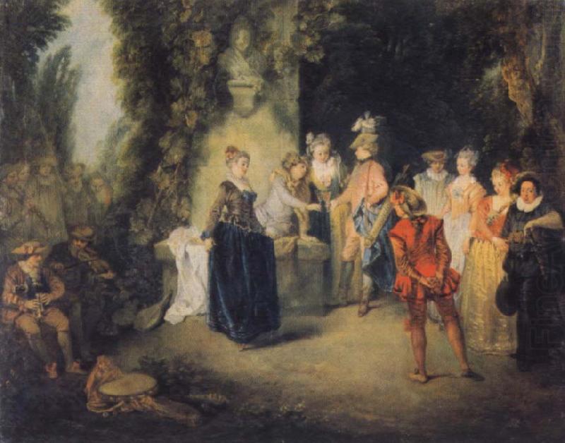 Jean-Antoine Watteau Museum national the Franzosische Komodie china oil painting image